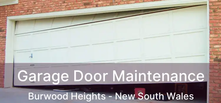 Garage Door Maintenance Burwood Heights - New South Wales