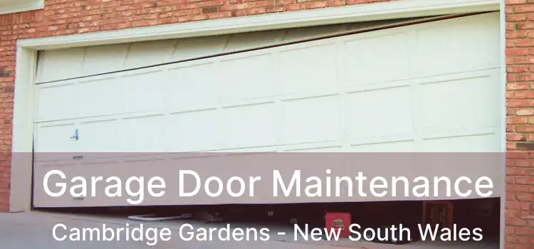 Garage Door Maintenance Cambridge Gardens - New South Wales