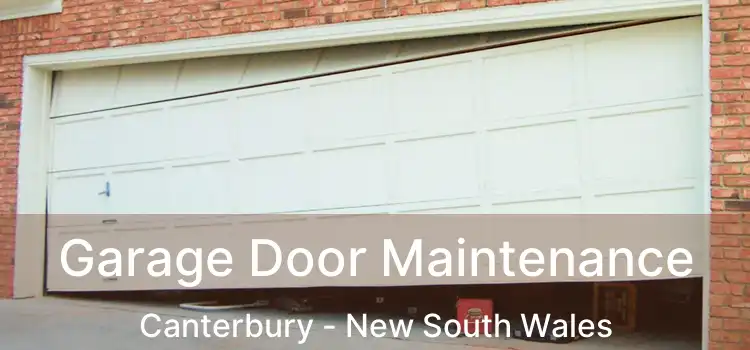 Garage Door Maintenance Canterbury - New South Wales