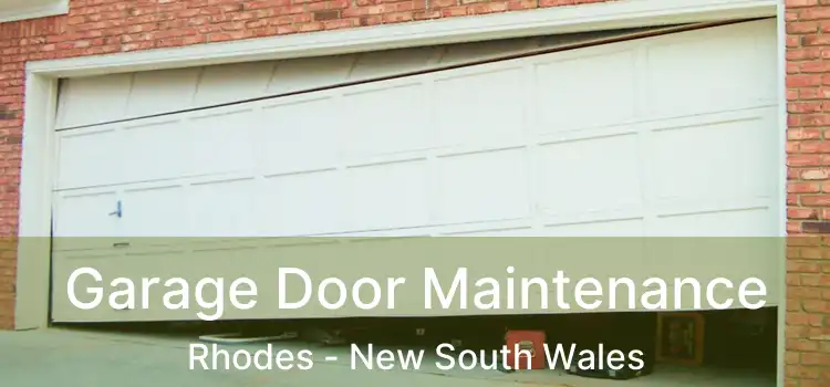 Garage Door Maintenance Rhodes - New South Wales
