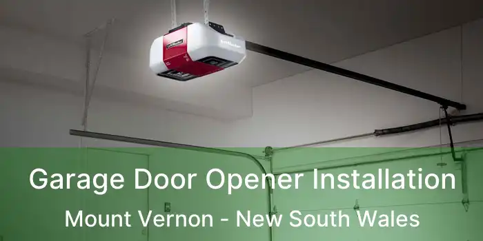 Garage Door Opener Installation Mount Vernon - New South Wales