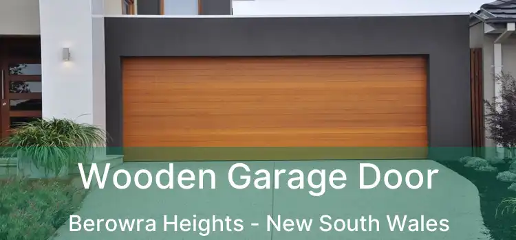 Wooden Garage Door Berowra Heights - New South Wales