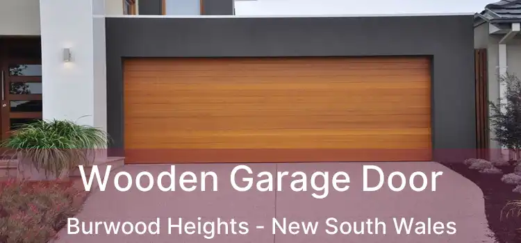 Wooden Garage Door Burwood Heights - New South Wales
