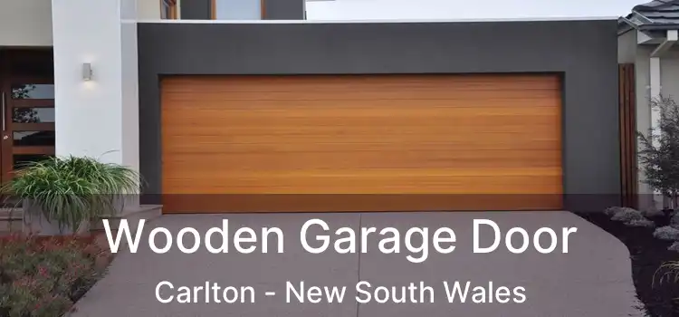 Wooden Garage Door Carlton - New South Wales