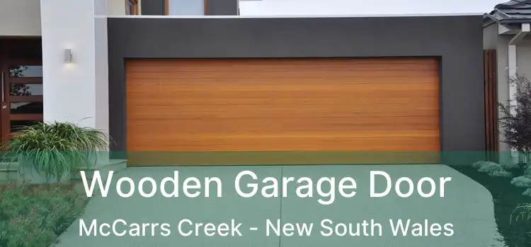 Wooden Garage Door McCarrs Creek - New South Wales