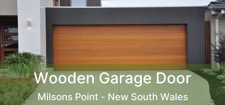 Wooden Garage Door Milsons Point - New South Wales